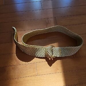 Ralph Lauren Gold/Tan Woven Belt